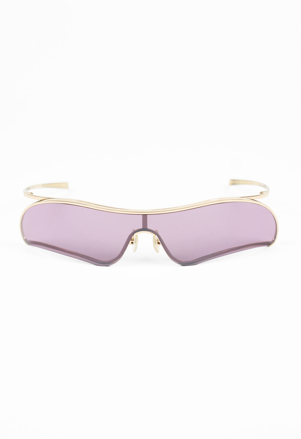 ALEXANDER MCQUEEN 2000'S EXTREME CURVED WRAPAROUND SUNGLASSES