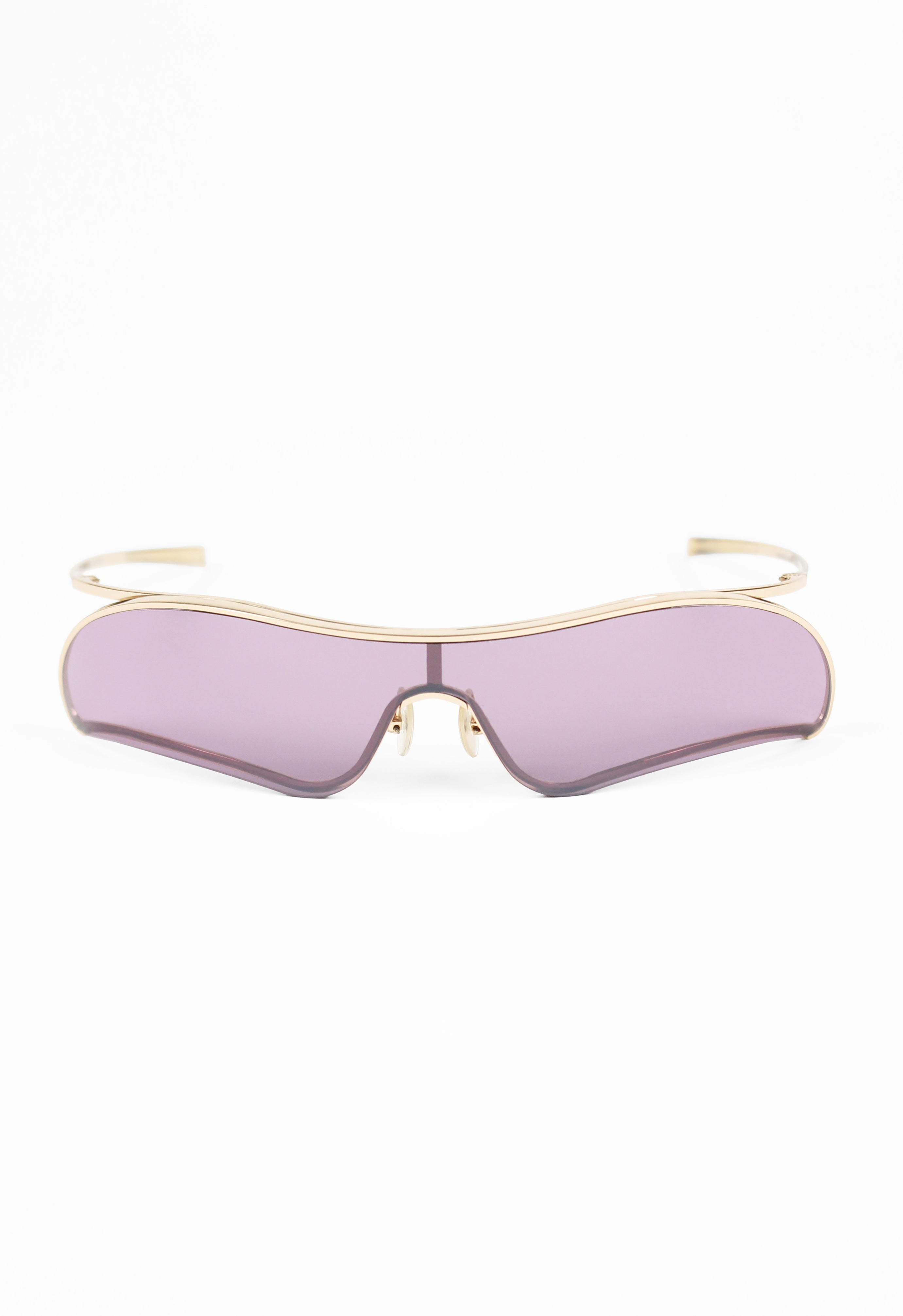 ALEXANDER MCQUEEN 2000'S EXTREME CURVED WRAPAROUND SUNGLASSES