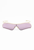 ALEXANDER MCQUEEN 2000'S EXTREME CURVED WRAPAROUND SUNGLASSES