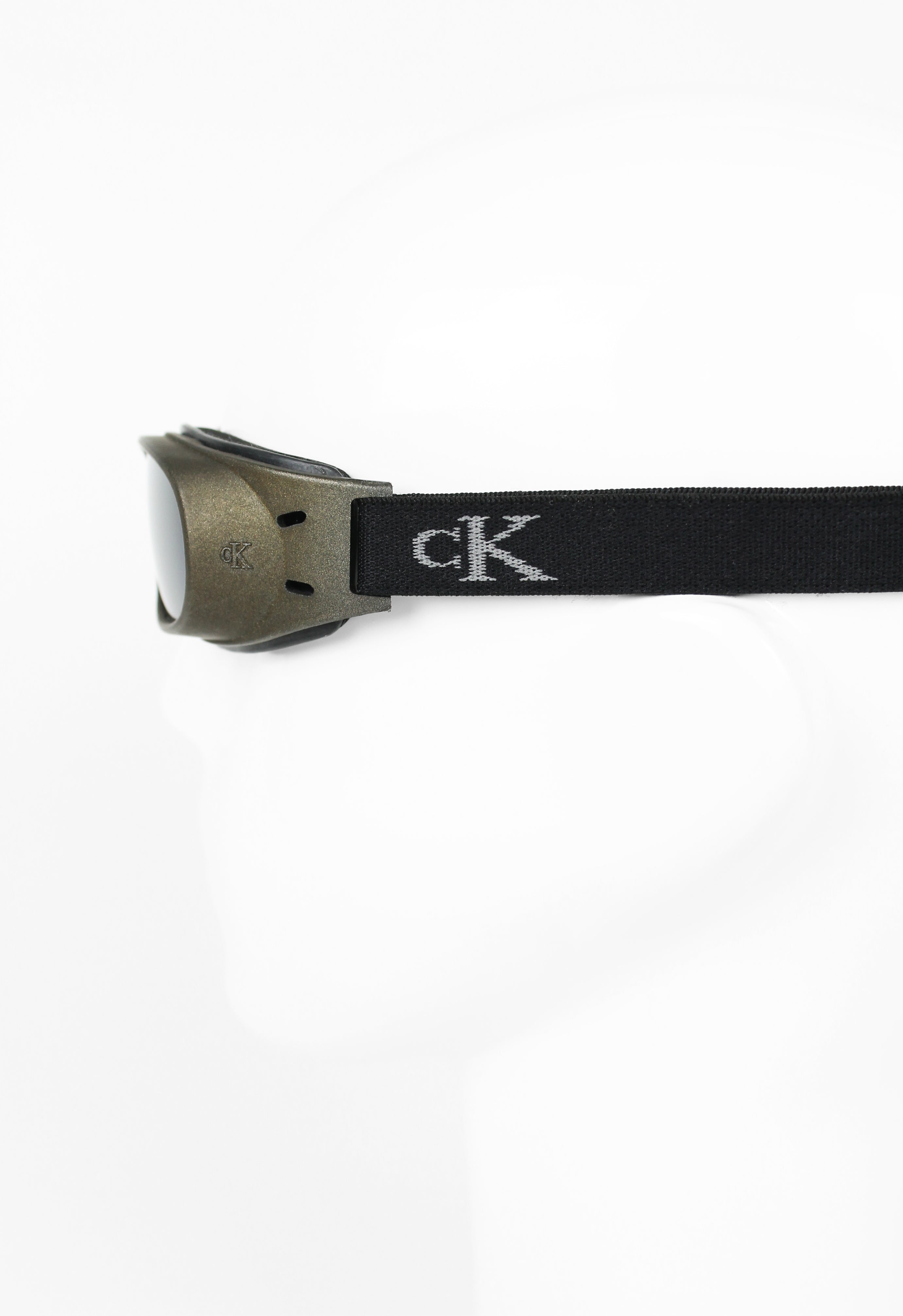 CALVIN KLEIN METALLIC GOGGLE SUNGLASSES