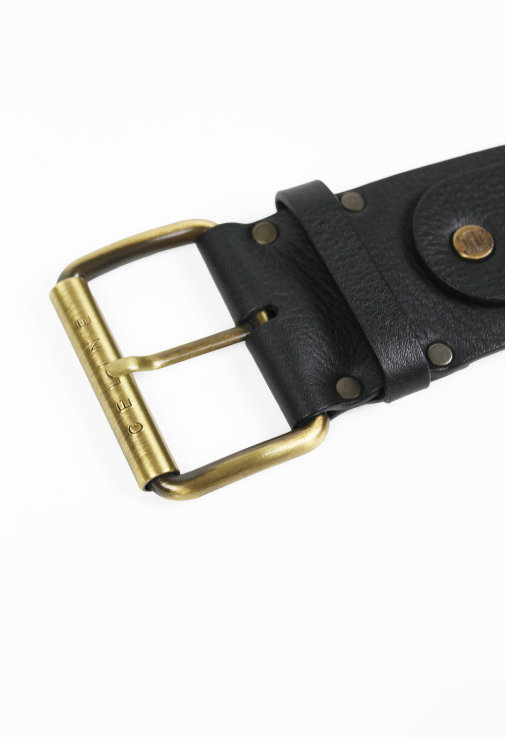 CELINE SS 2003 WOVEN LEATHER BELT