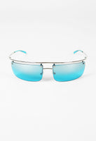 CELINE 2002 CURVED BLUE SUNGLASSES