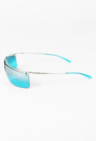 CELINE 2002 CURVED BLUE SUNGLASSES