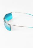 CELINE 2002 CURVED BLUE SUNGLASSES