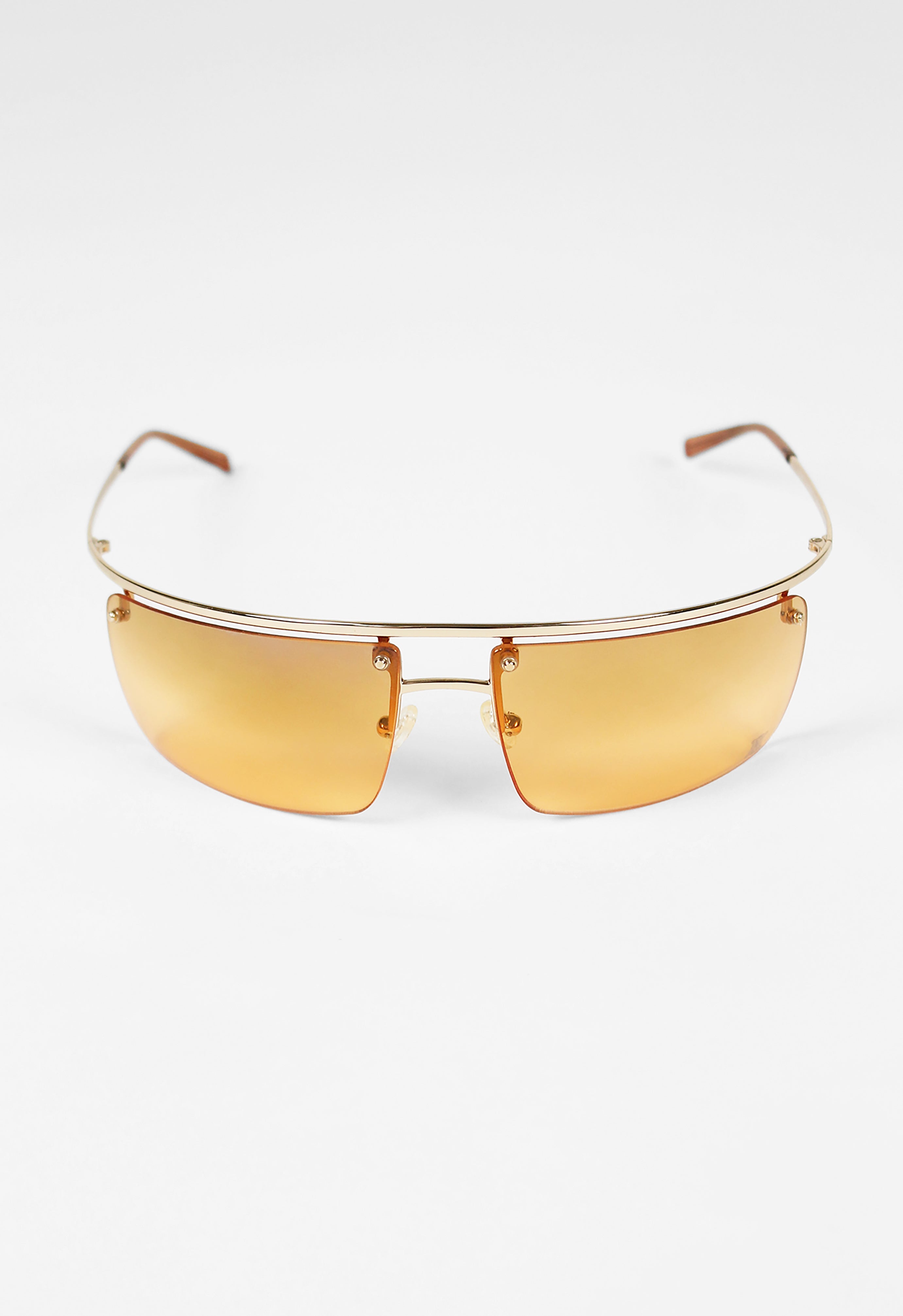 CELINE 2002 CURVED ORANGE SUNGLASSES