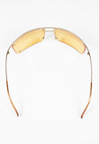 CELINE 2002 CURVED ORANGE SUNGLASSES