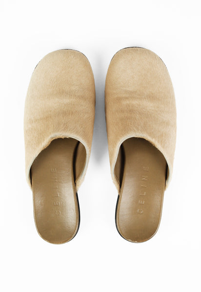 CELINE CALF HAIR MULES