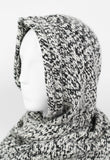 CELINE FW 1999 CASHMERE KNITTED JUMPER AND HOODED SCARF SET