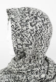 CELINE FW 1999 CASHMERE KNITTED JUMPER AND HOODED SCARF SET