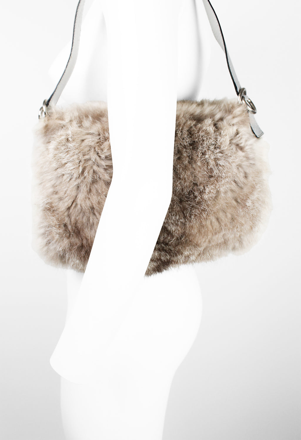 CELINE FW 1999 FUR SHOULDER BAG
