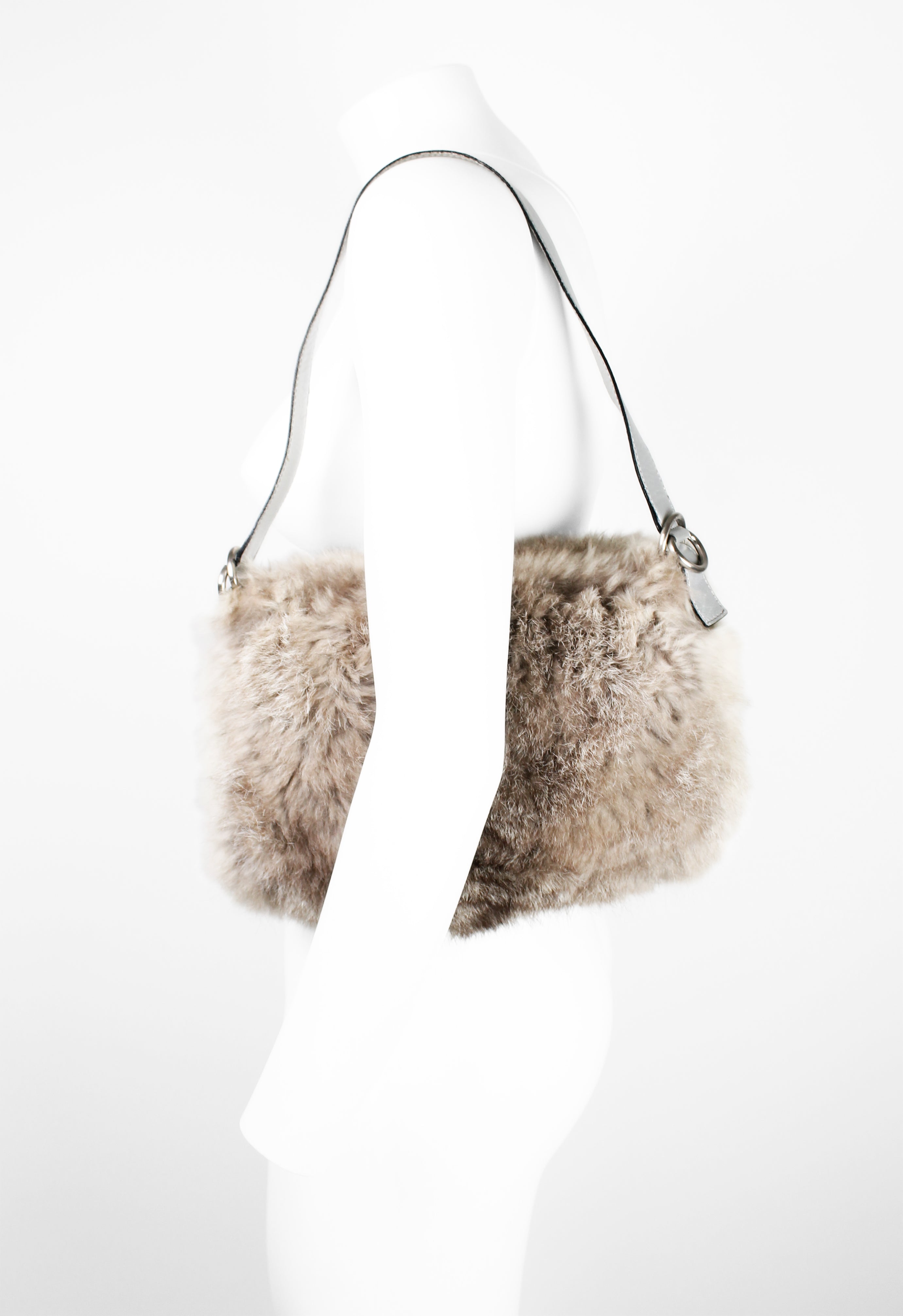 CELINE FW 1999 FUR SHOULDER BAG