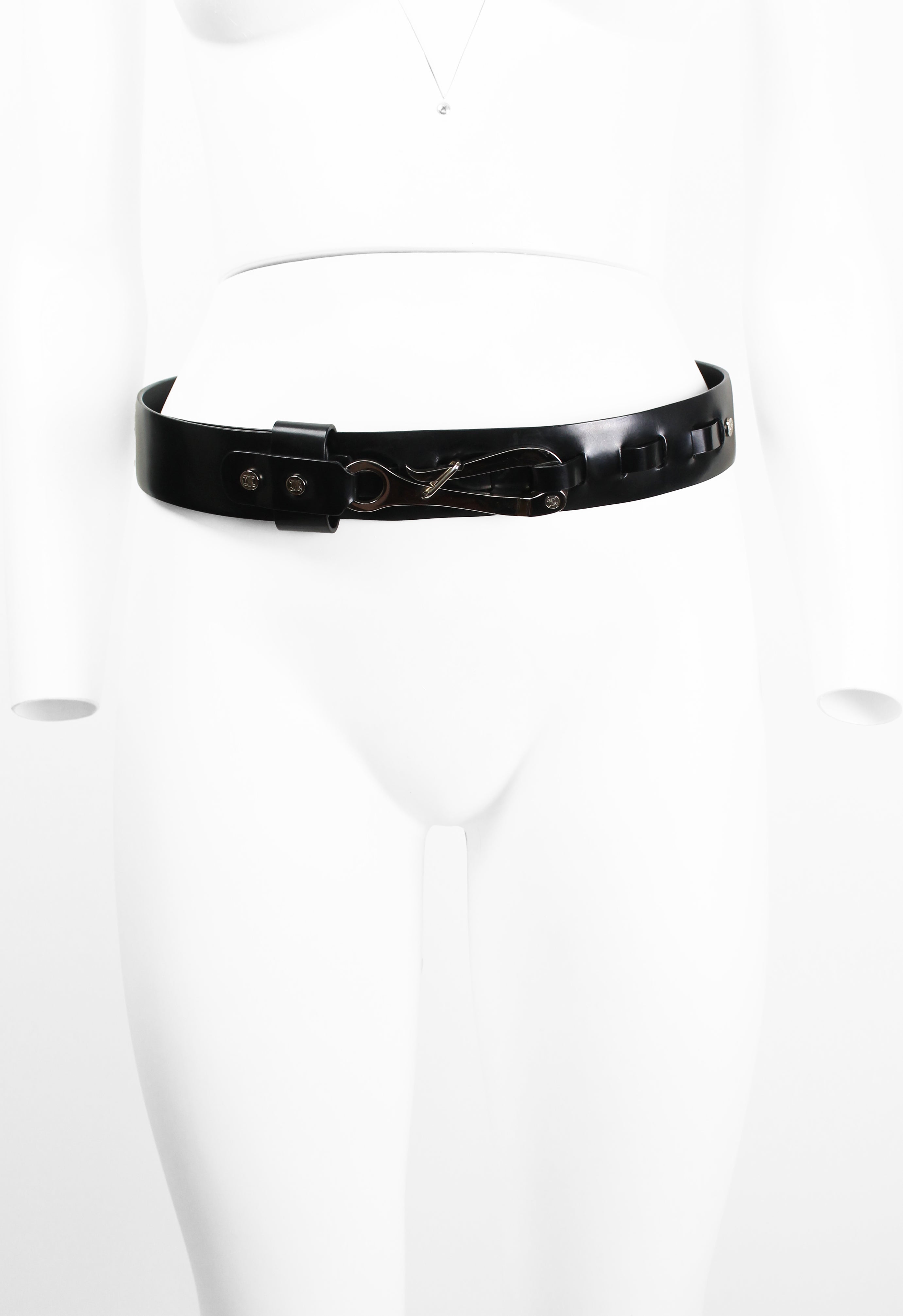 CELINE FW 2001 HOOK CLASP BELT