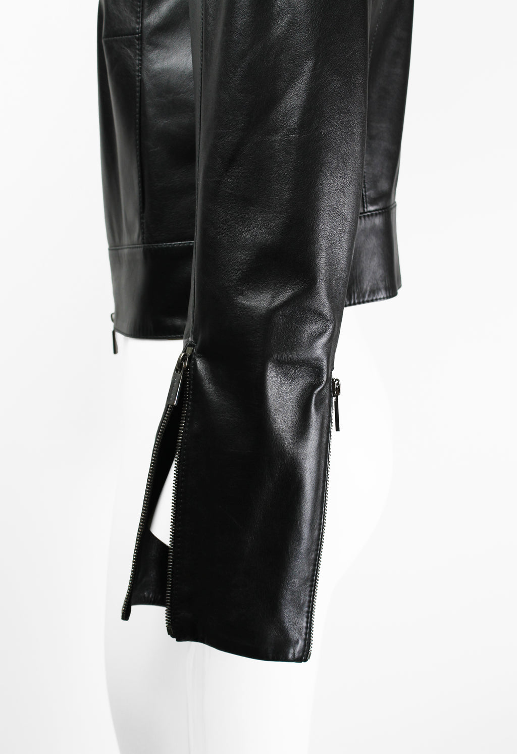 CELINE FW 2009 CROPPED LEATHER BIKER JACKET