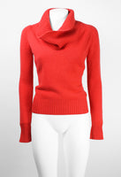 CELINE RED CASHMERE KNITTED JUMPER