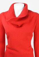 CELINE RED CASHMERE KNITTED JUMPER