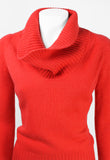 CELINE RED CASHMERE KNITTED JUMPER