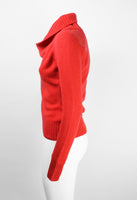 CELINE RED CASHMERE KNITTED JUMPER