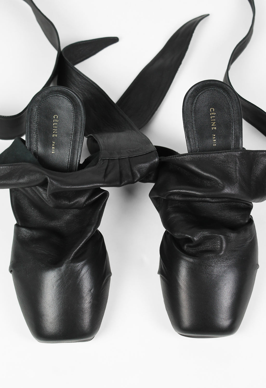 CÉLINE RESORT 2018 NAPPA LEATHER BALLET HEELS
