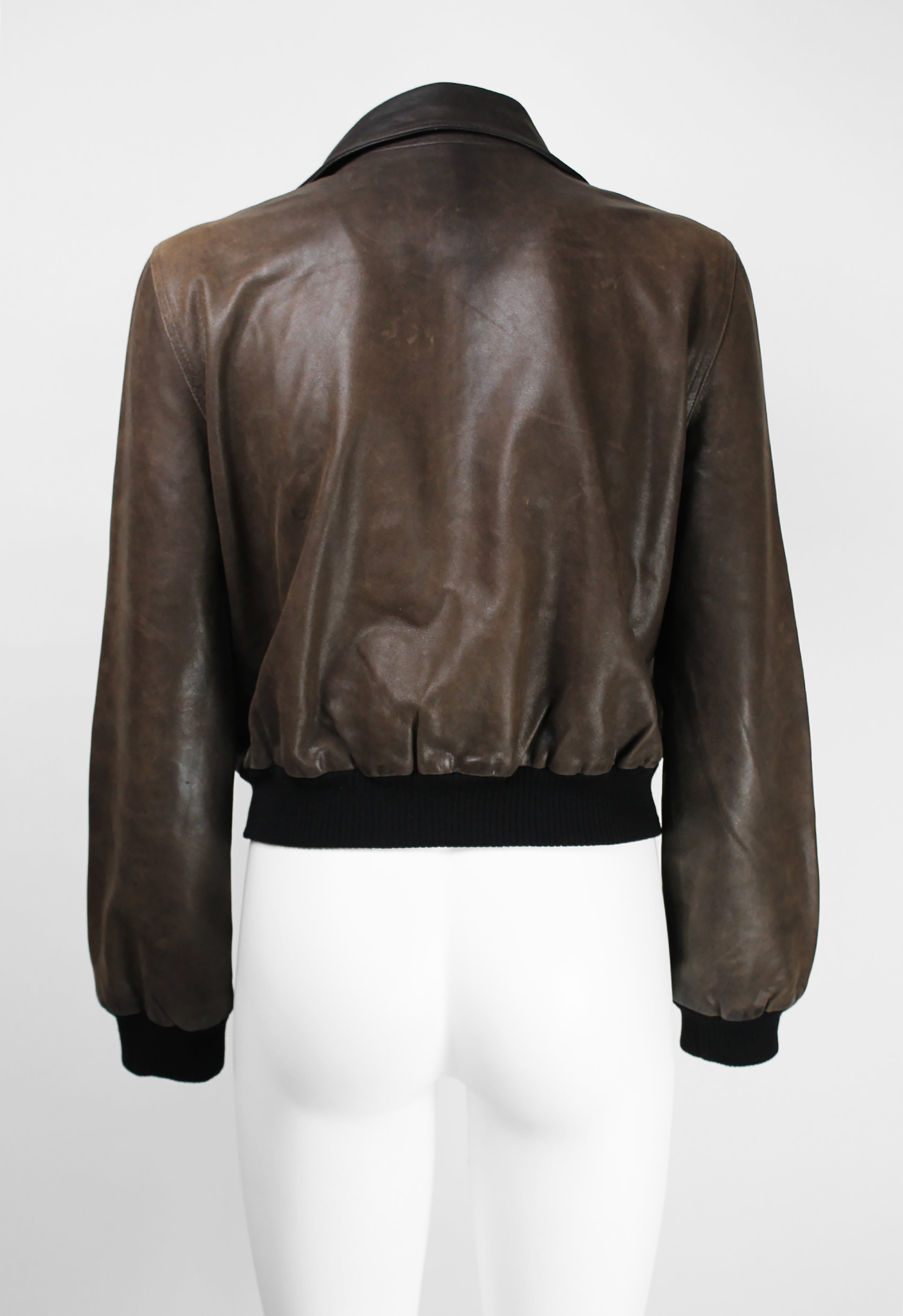 CELINE SS 2001 LEATHER BOMBER JACKET