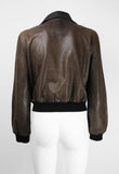 CELINE SS 2001 LEATHER BOMBER JACKET