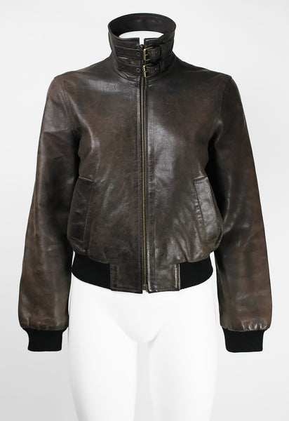 CELINE SS 2001 LEATHER BOMBER JACKET