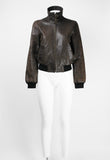 CELINE SS 2001 LEATHER BOMBER JACKET