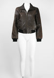 CELINE SS 2001 LEATHER BOMBER JACKET