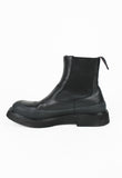 CÉLINE SS 2016 BLACK LEATHER AND RUBBER ANKLE BOOTS