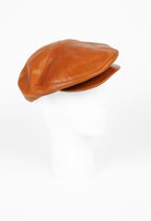 CELINE FW 2009 TAN LEATHER CAP