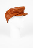 CELINE FW 2009 TAN LEATHER CAP