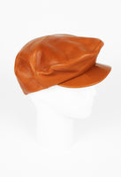 CELINE FW 2009 TAN LEATHER CAP