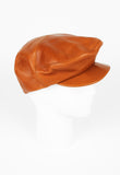 CELINE FW 2009 TAN LEATHER CAP