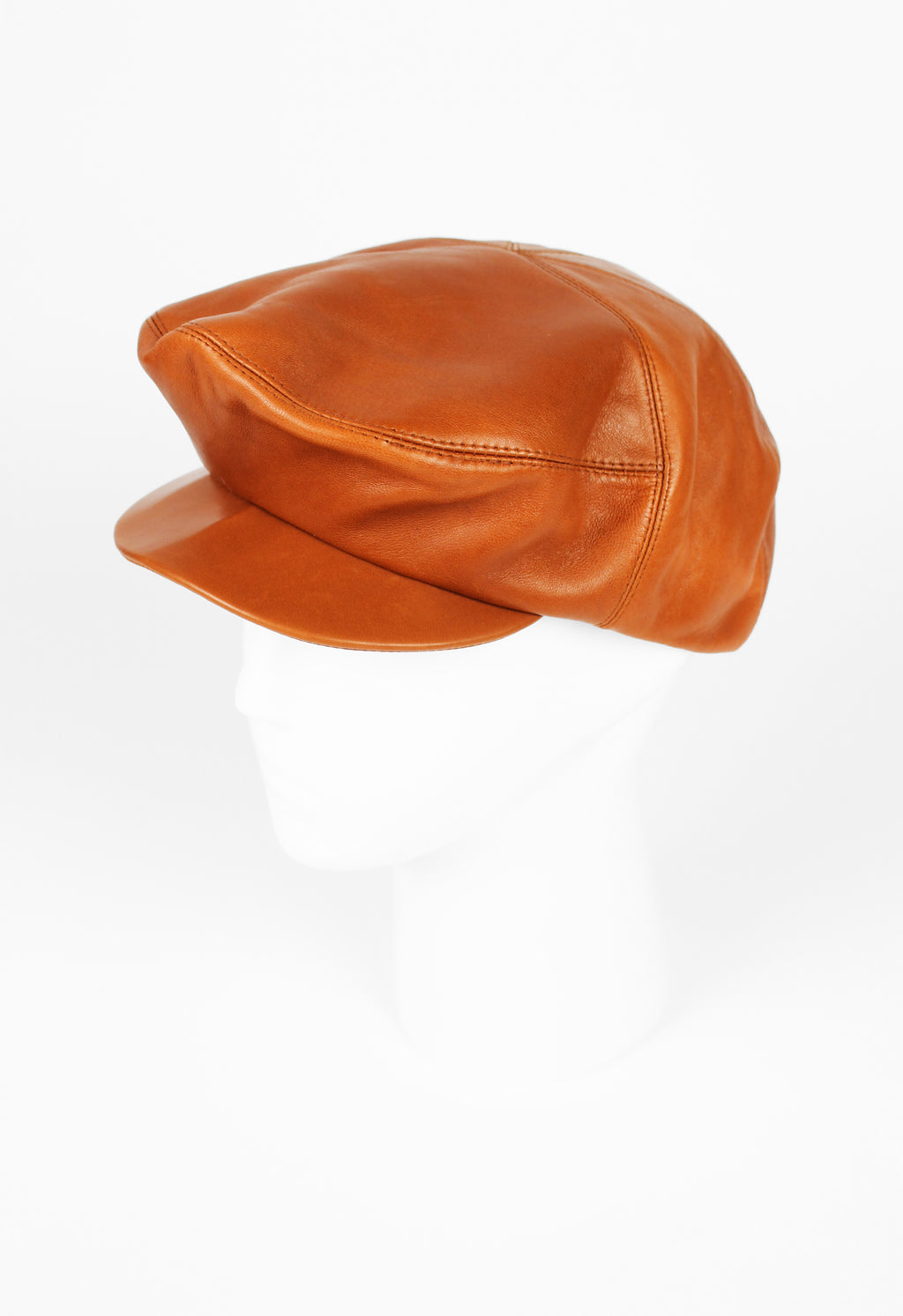 CELINE FW 2009 TAN LEATHER CAP