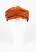 CELINE FW 2009 TAN LEATHER CAP