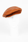 CELINE FW 2009 TAN LEATHER CAP