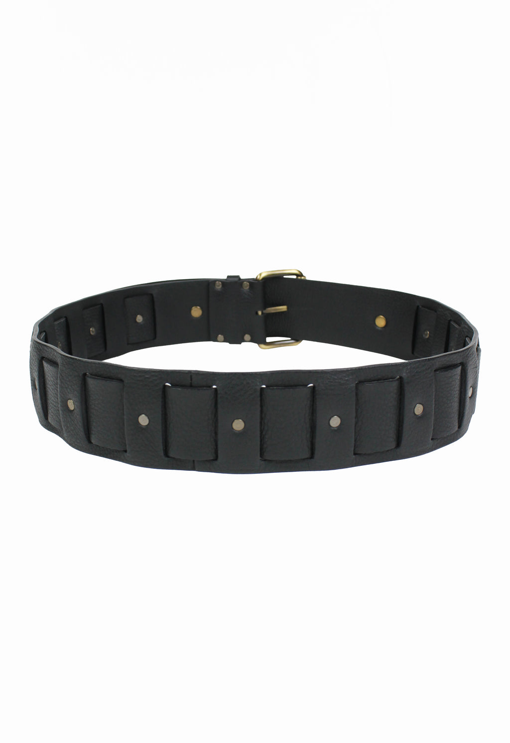 CELINE SS 2003 WOVEN LEATHER BELT