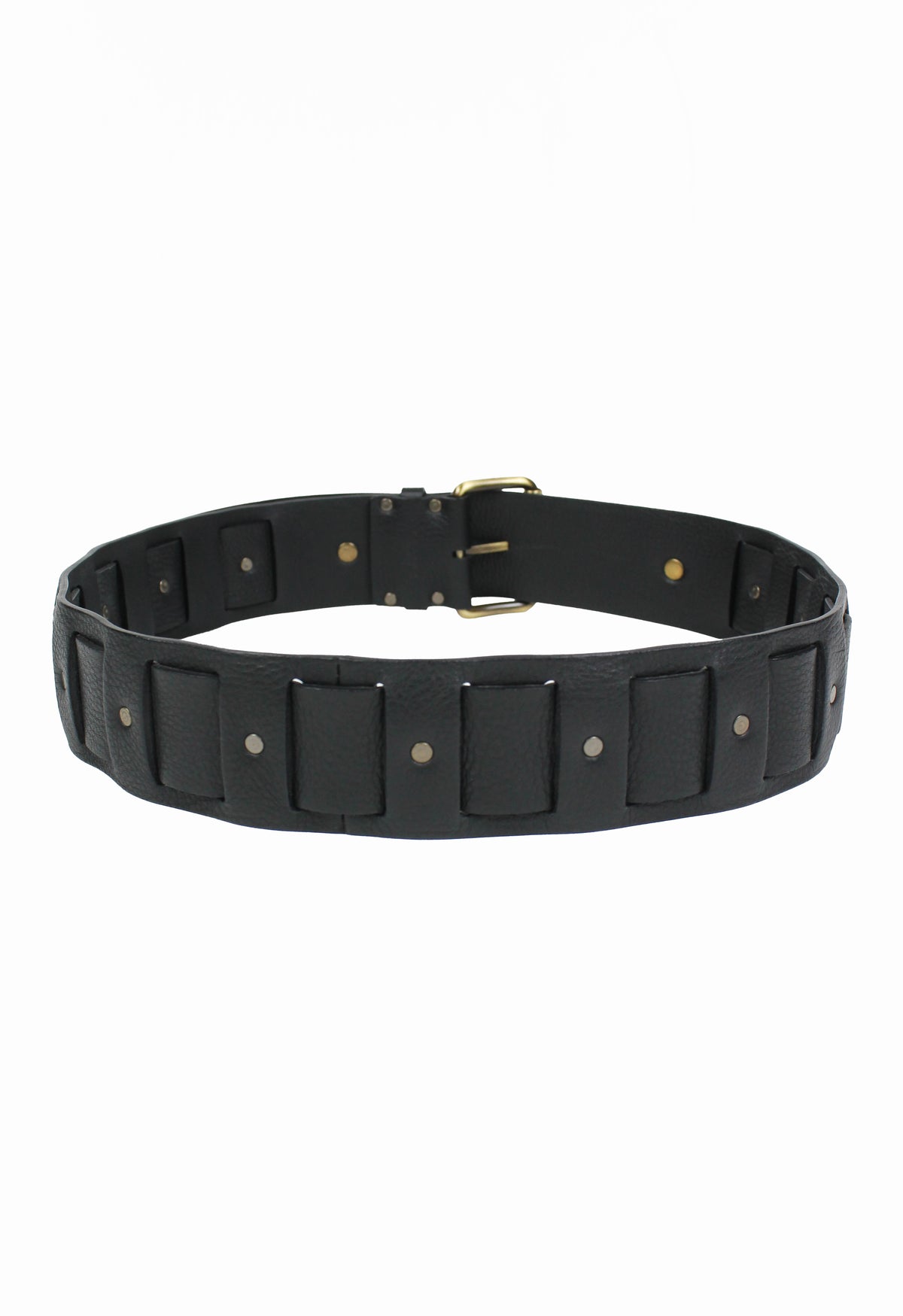 CELINE SS 2003 WOVEN LEATHER BELT