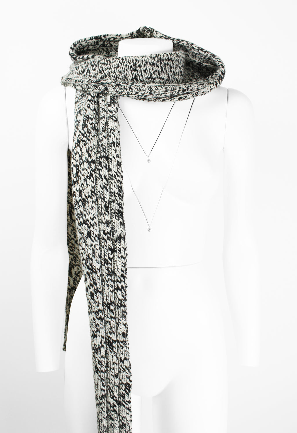 CELINE FW 1999 CASHMERE HOODED SCARF