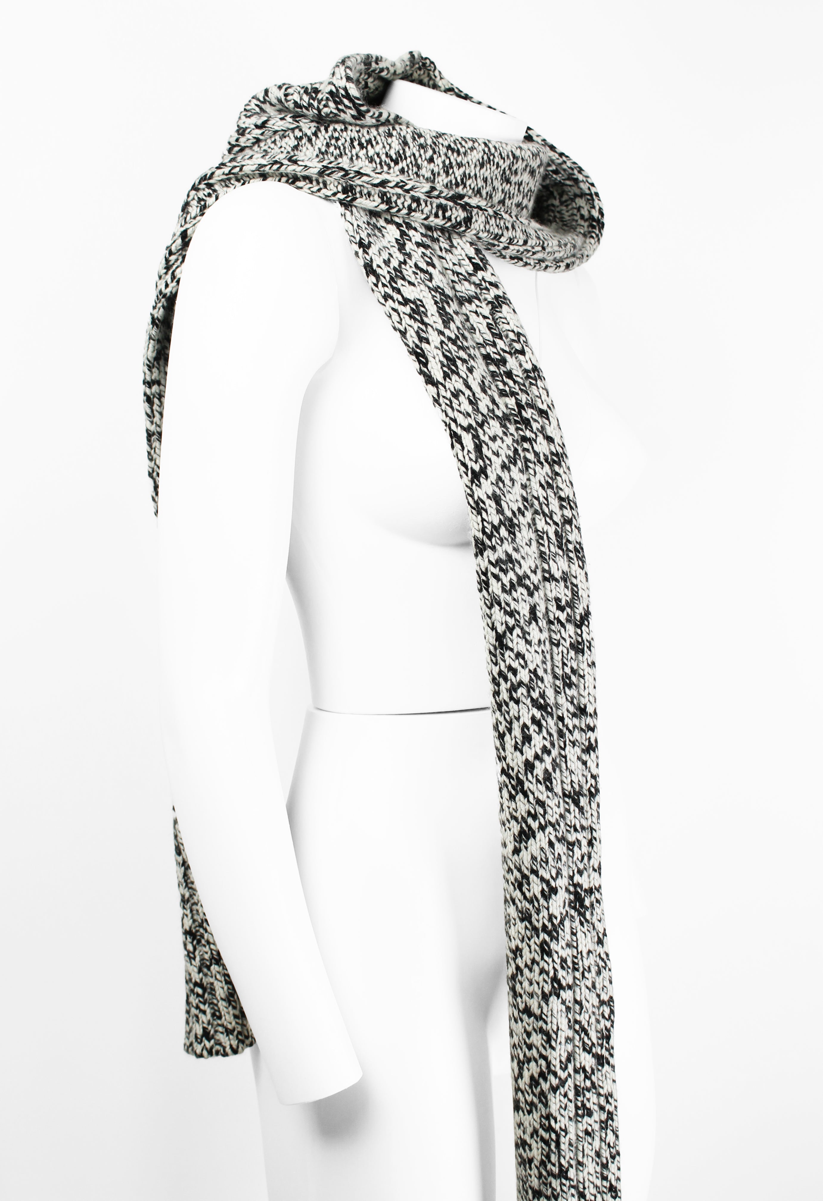 CELINE FW 1999 CASHMERE HOODED SCARF