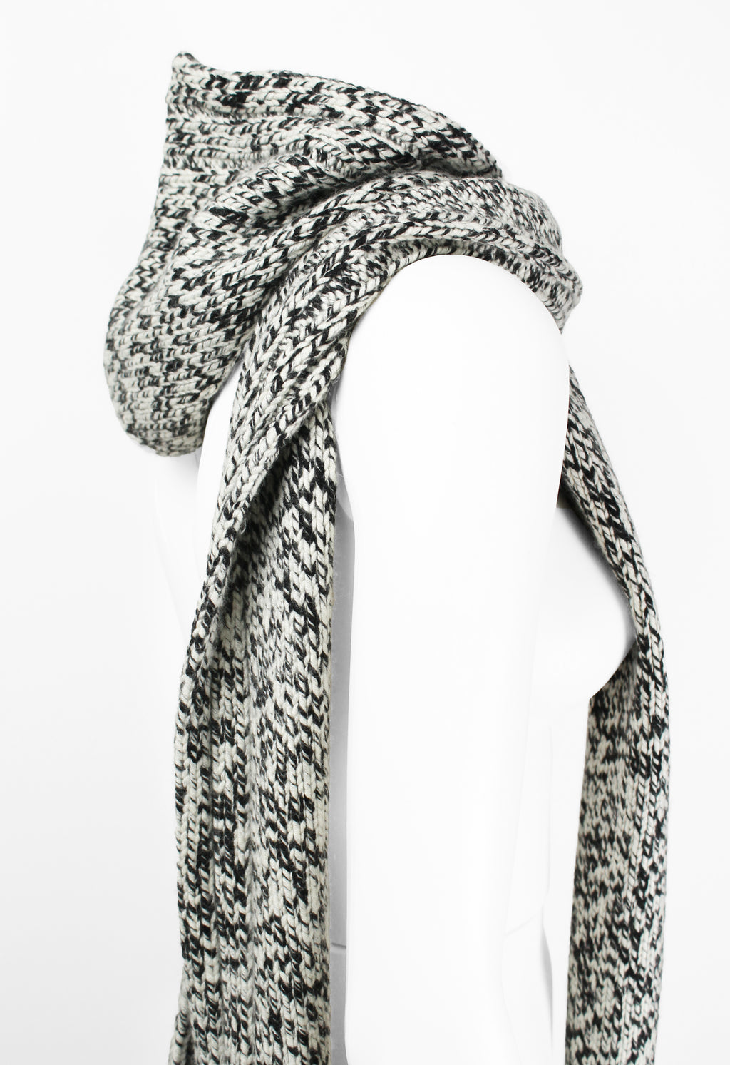 CELINE FW 1999 CASHMERE HOODED SCARF