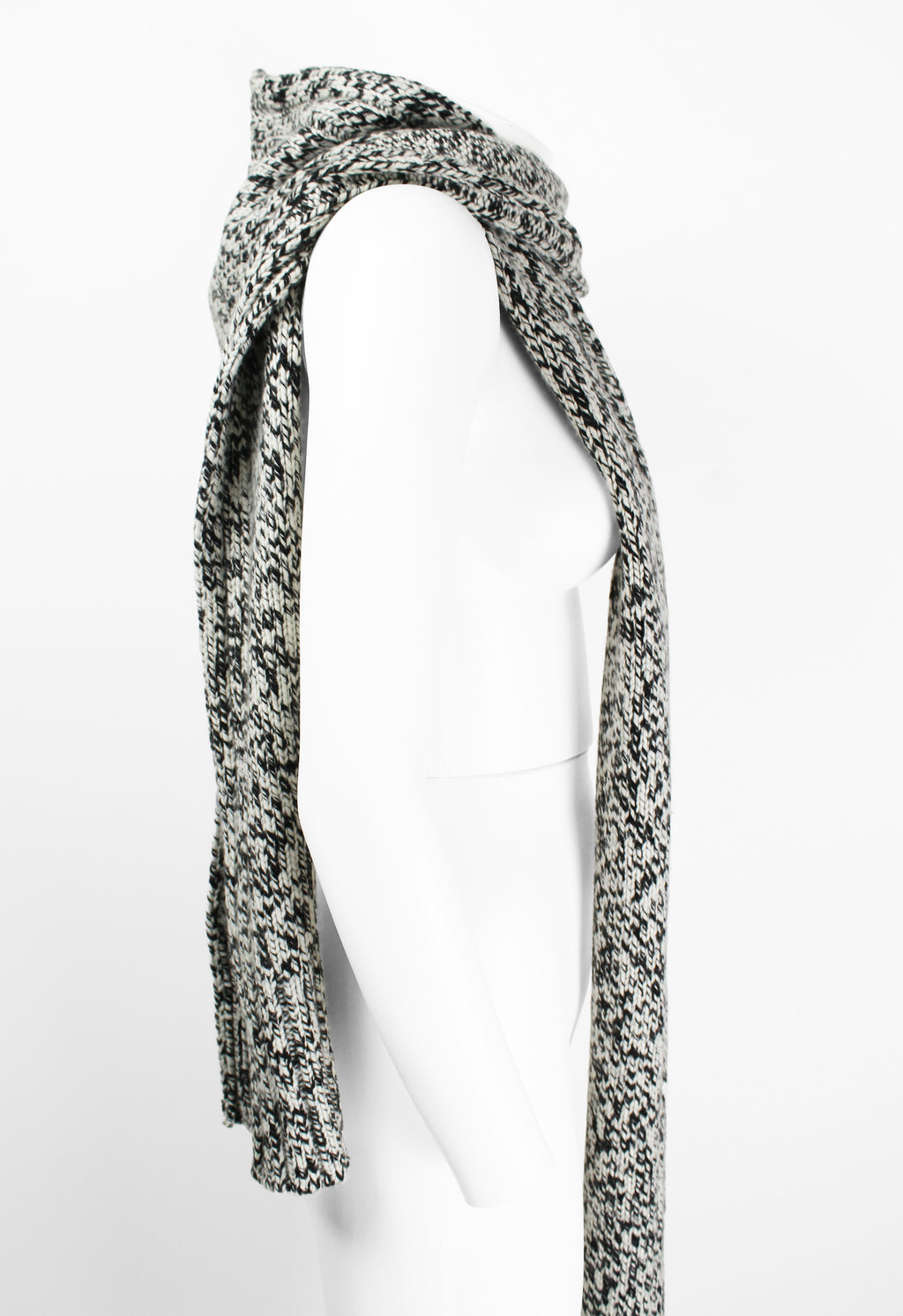 CELINE FW 1999 CASHMERE HOODED SCARF