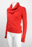 CELINE RED CASHMERE KNITTED JUMPER