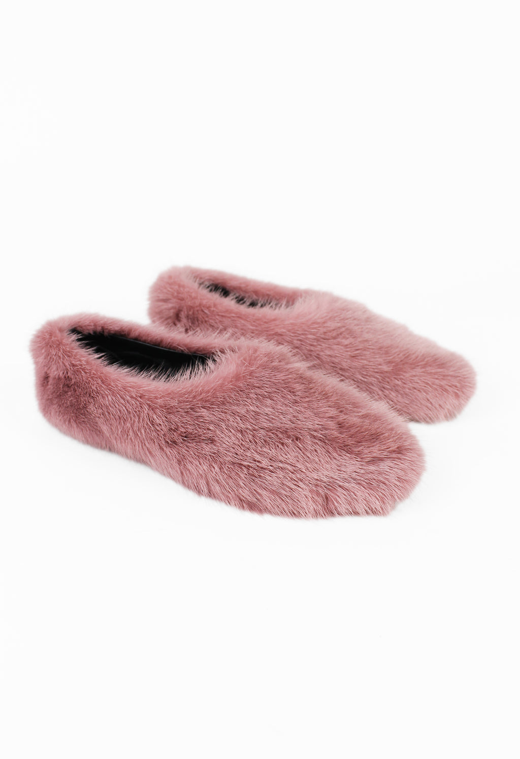 CÉLINE BY PHOEBE PHILO PINK FUR BALLET SHOES