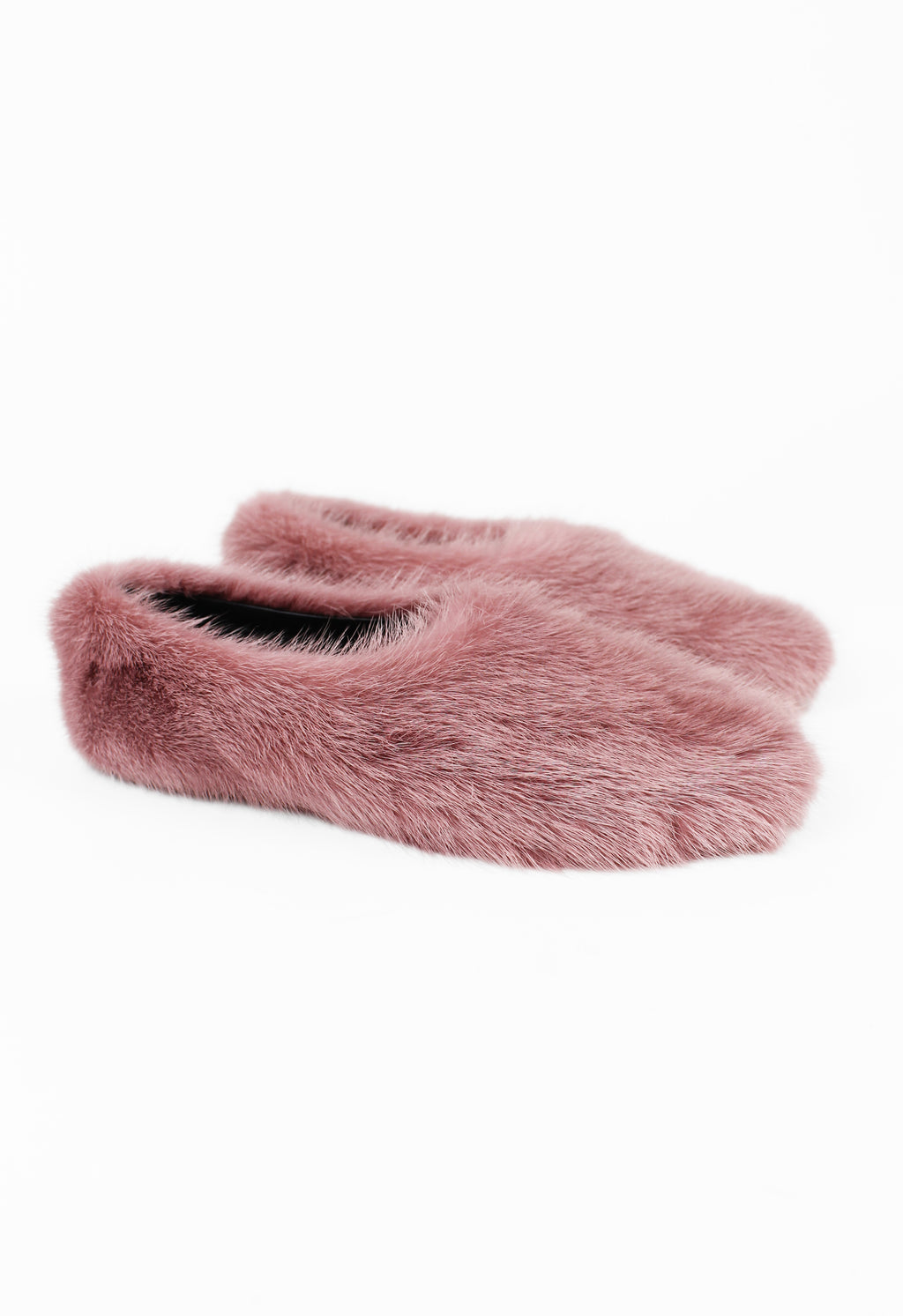 CÉLINE BY PHOEBE PHILO PINK FUR BALLET SHOES