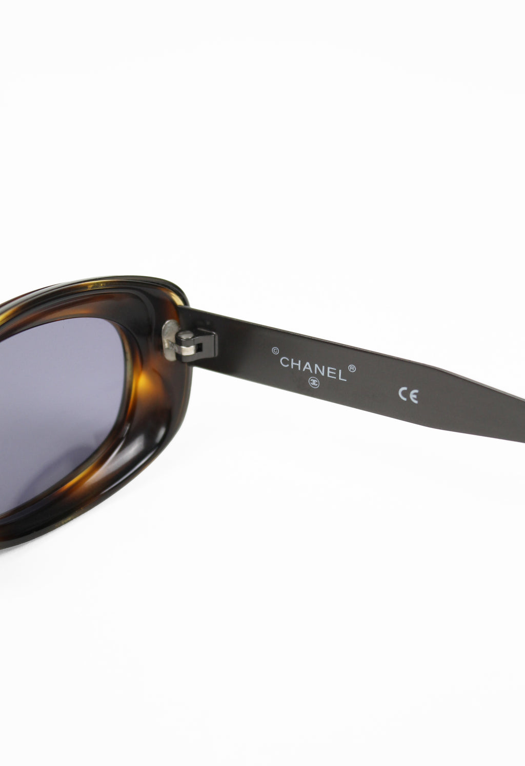 CHANEL 1990'S TORTOISESHELL GOGGLE SUNGLASSES