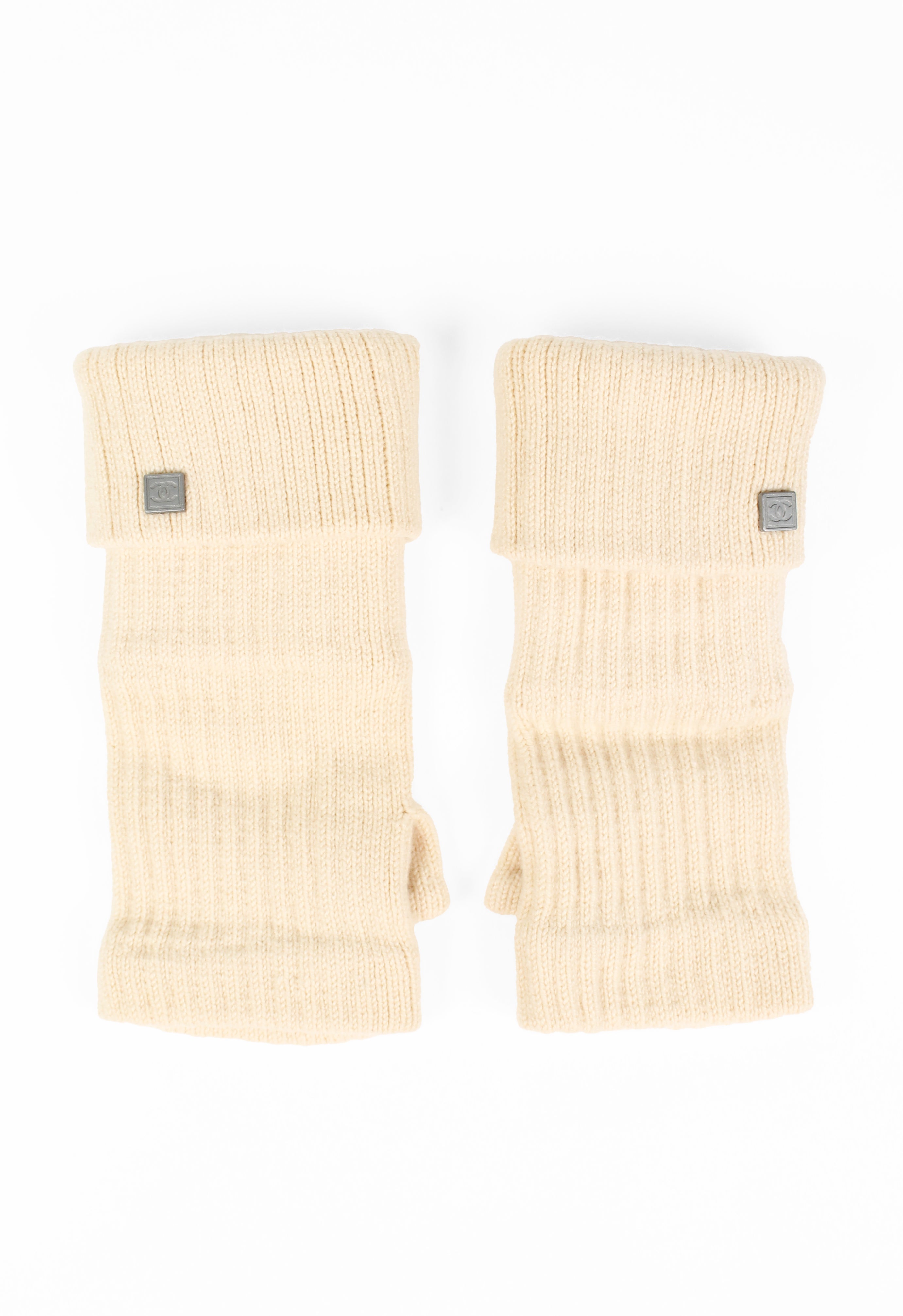 CHANEL SPORT CASHMERE FINGERLESS GLOVES