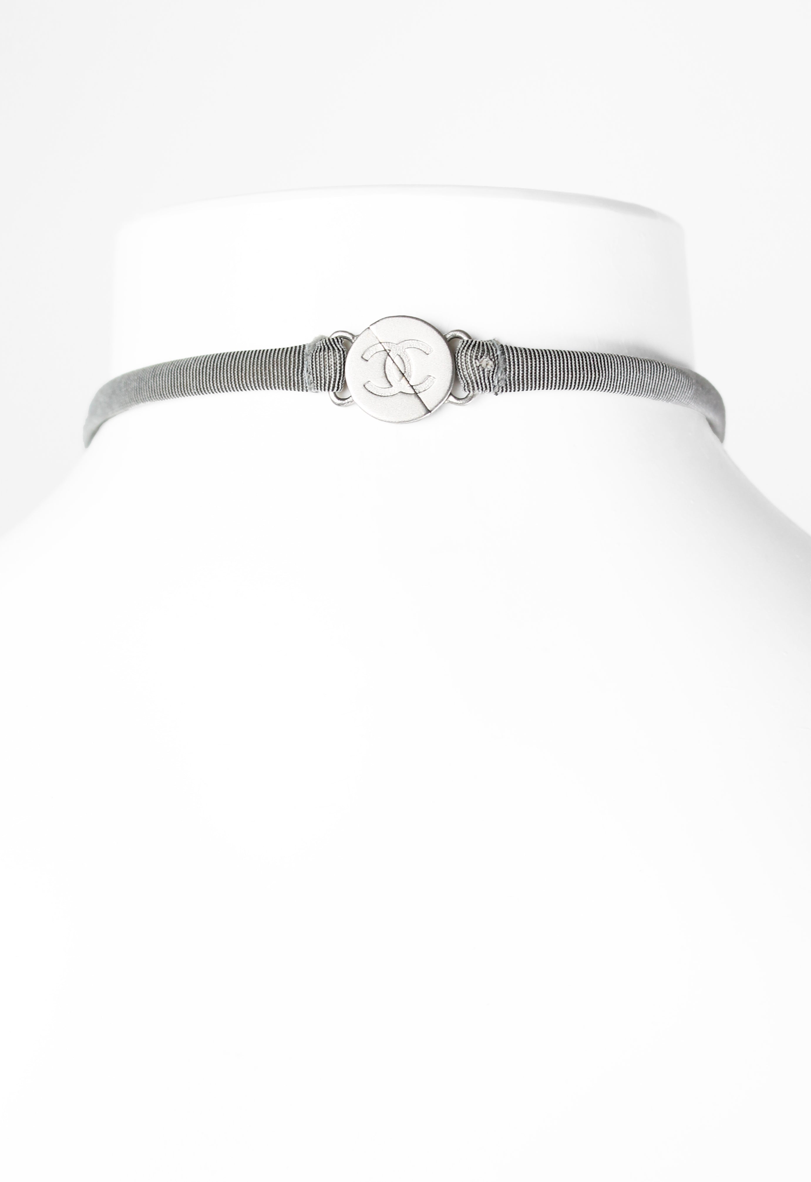 CHANEL CRUISE 1999 SILVER BIKINI TOP