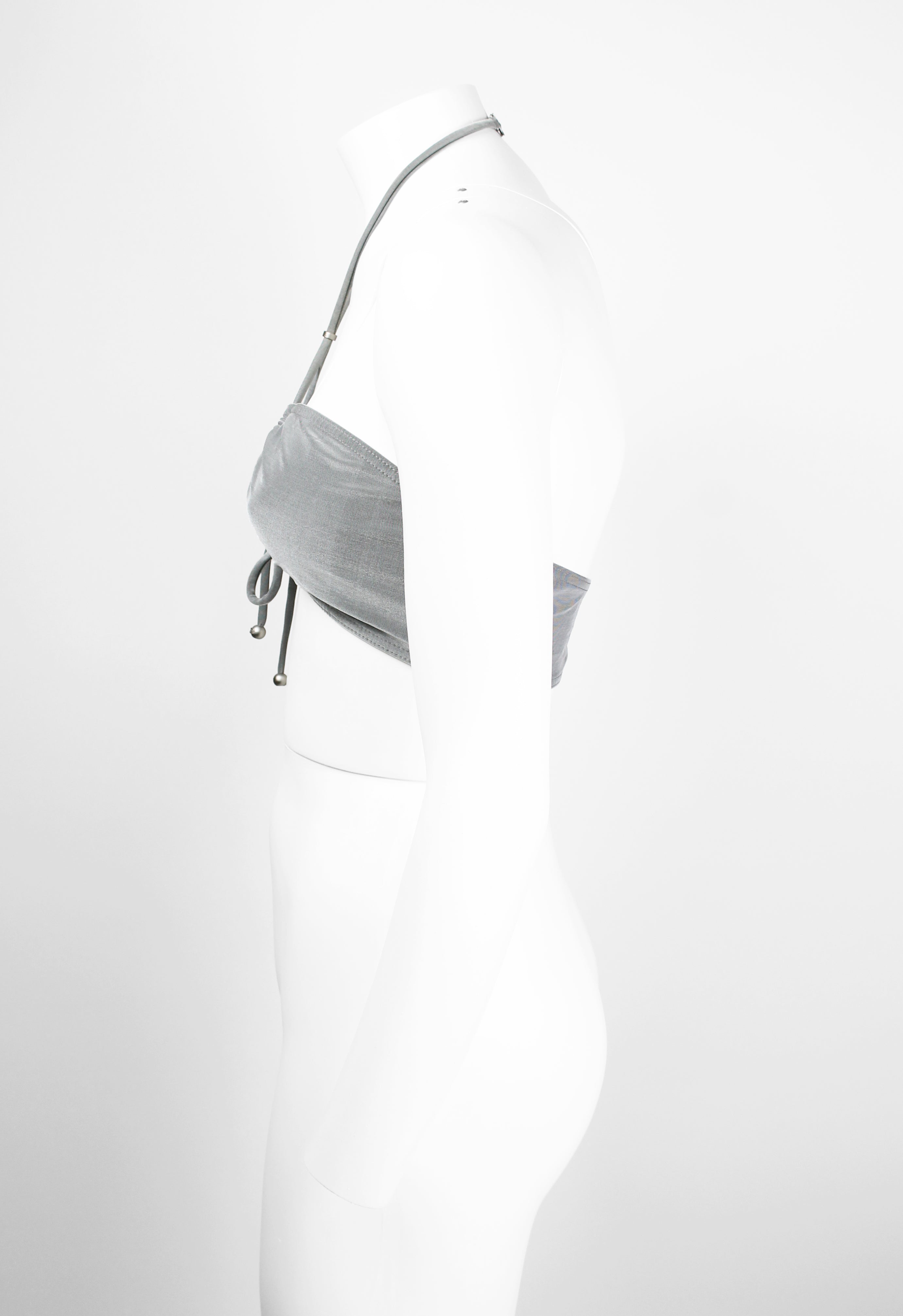 CHANEL CRUISE 1999 SILVER BIKINI TOP