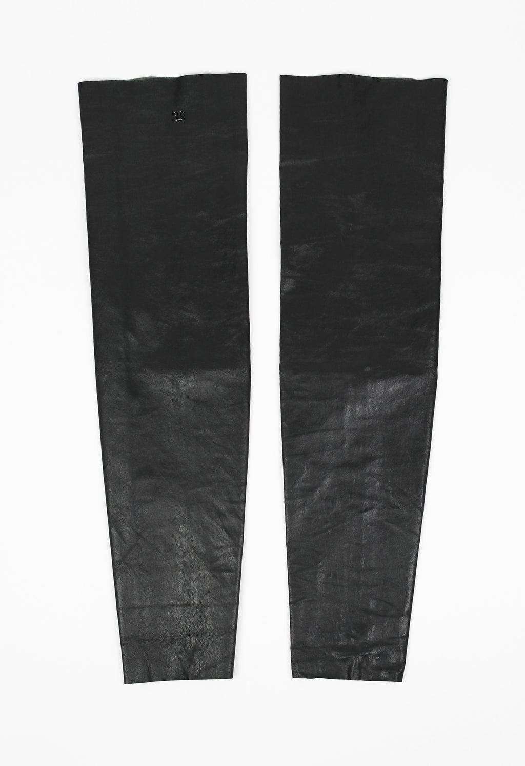 CHANEL FW 2003 LEATHER LEG WARMERS