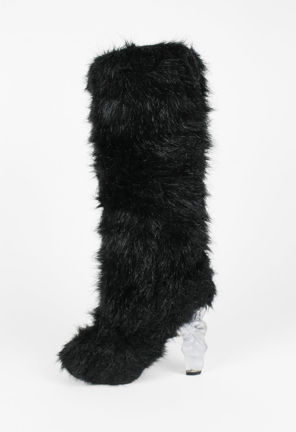 CHANEL FW 2010 KNEE HIGH YETI ICE BLOCK BOOTS